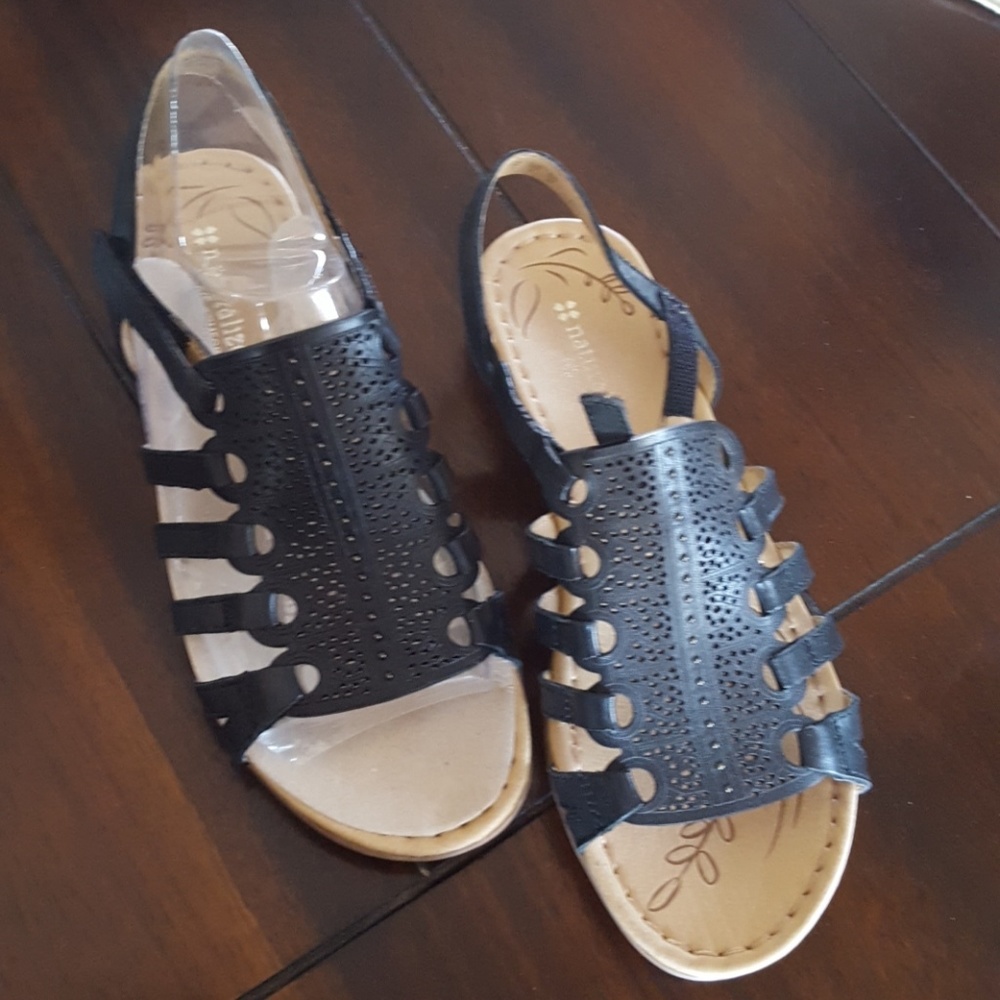 Naturalizer Black Sandals
